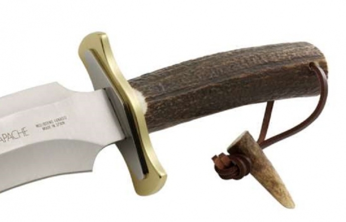 CUCHILLO ASTA DE CIERVO SERREÑO  APACHE SARRIO DE MUELA
