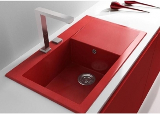 FREGADERO SINTETICO POALGI SHIRA 503, 1 CUBETA CON ESCURRIDOR