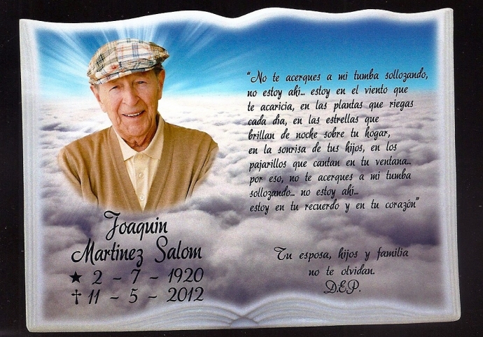 LIBRO PARA LAPIDA DE CERÁMICA 