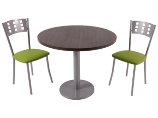 Mesa de cocina pata central Redonda.