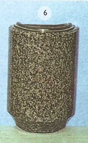 BUCARO MEDIO REDONDO DE GRANITO PARA LAPIDA DE NICHO MODELO 6