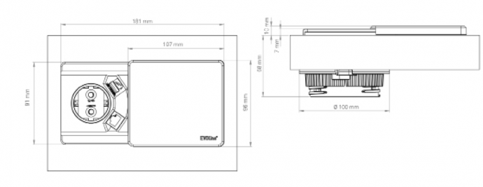 ENCHUFE ENERGY BOX SQUARE 80 CON QI CUCINEOGGI NOVEDAD