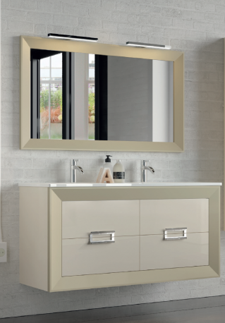 Mueble de baño 4  suspendido cajones con patas o suspendido, l-gant .Campoaras