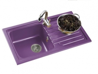 FREGADERO SINTÉTICO TOPACIO 116. POALGI ENCASTRE 785X425mm