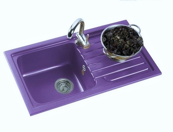 FREGADERO SINTÉTICO TOPACIO 116. POALGI ENCASTRE 785X425mm