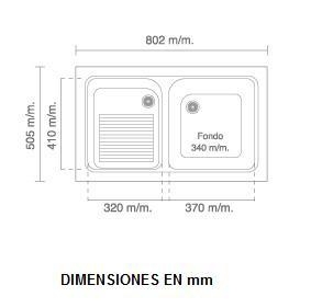 Lavadero Sintético para Exterior Cuarzo 802×505 mm – POALGI