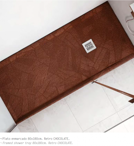 nudespol Plato de ducha Textura Retro.