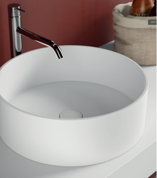 Lavabo sobre encimera Solid Surface Bowl Resibock &ndash; Disponible en varios colores