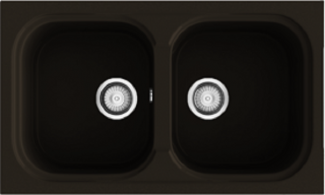 FREGADERO SINTÉTICO AMATISTA 119 POALGI ENCASTRE 790X430mm