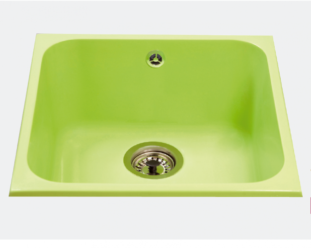 Fregadero sintético 1 cubeta bajo y sobre encimera Tajo.Urdaplast