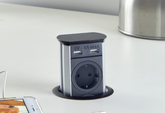 ENCHUFE ESCAMOTEABLE BASIC 2,0 - CUCINEOGGI| EN STOCK