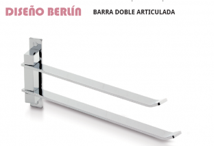 TOALLERO BARRA DOBLE ARTICULADA DISEÃO BERLÃN  DE BELTRAN 10029