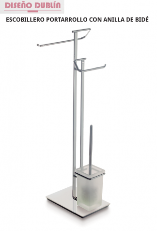 ESCOBILLERO PORTARROLLOS CON  TOALLERO  MODELO DUBL&Iacute;N BELTRAN 4764