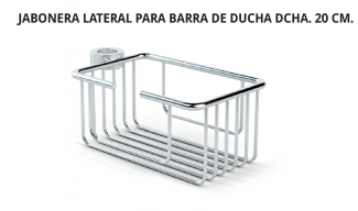 BELTRAN JABONERA LATERAL  PARA BARRA DE DUCHA DERECHA  20 CM EN STOCK