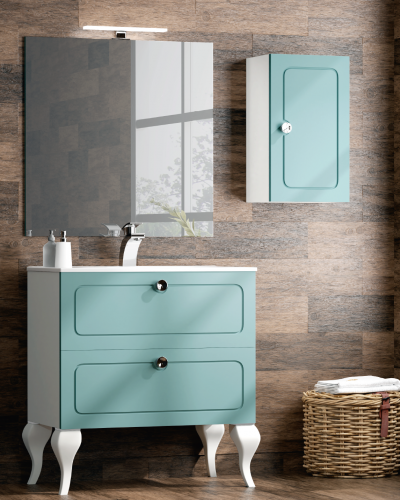 Mueble de baño suspendido o con patas Dalma . Campoaras