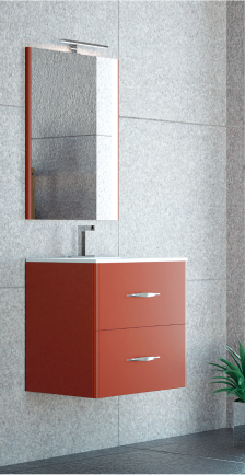 MUEBLE DE BAÑO SUSPENDIDO 2 CAJONES TECIA. CAMPOARAS