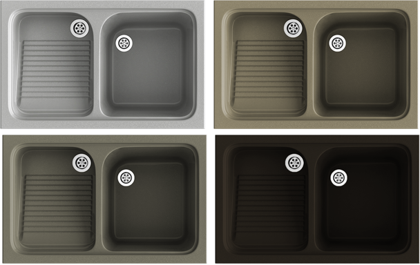 LAVADERO PARA EXTERIOR 802X505mm SINTÉTICO CUARZO POALGI