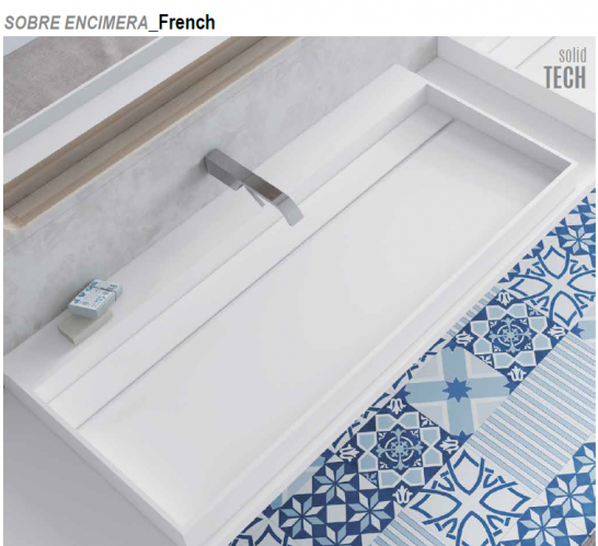 LAVABO SOLID SURFACE FRENCH  ANYWAY SOLID