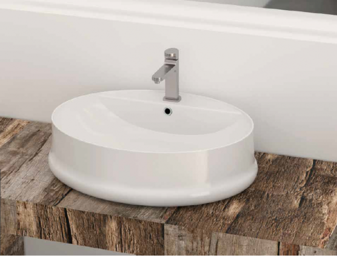 LAVABO  DE CERÁMICA  SOBRE ENCIMERA TORMES   ARTANDBATH 