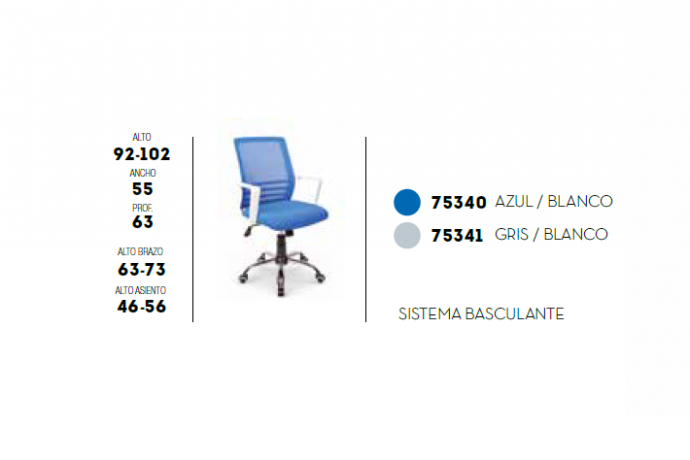 HISPANOHOGAR SILLA ESCRITORIO MODELO 75341