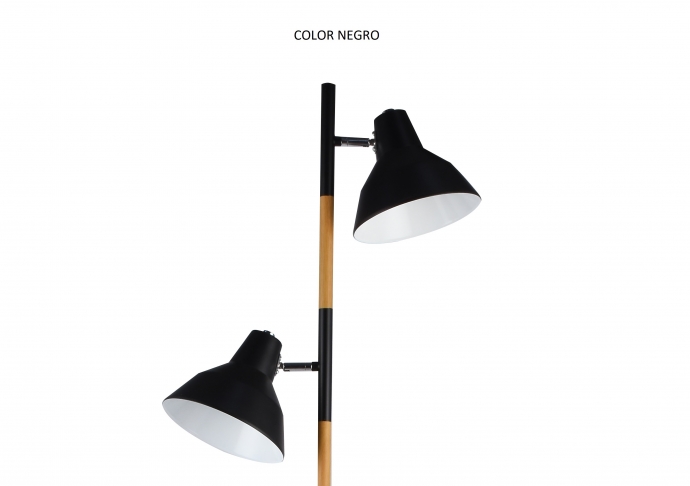 HERDASA LAMPARA DE PIE METAL MODELO  65300 NEGRO