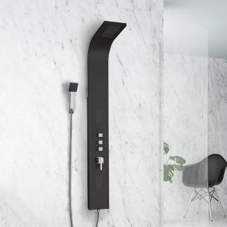 Columna de Hidromasaje Gocta GME &ndash; Acabado en Cromo, Blanco o Negro &ndash; Disponible en Stock