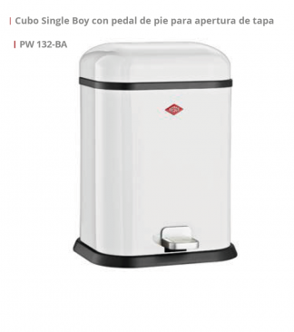 CUCINEOGGI  CUBO DE BASURA SINGLE BOY NOVEDAD.