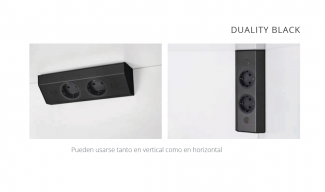 ENCHUFES  DUALITY BLACK  CUCINEOGGI | EN STOCK