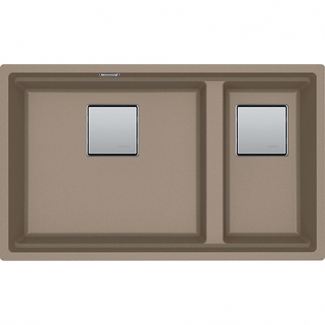 Franke Kubus 2 KNG 120 Oyster &ndash; Fregadero Bajo Encimera o Enrasado en Fragranite