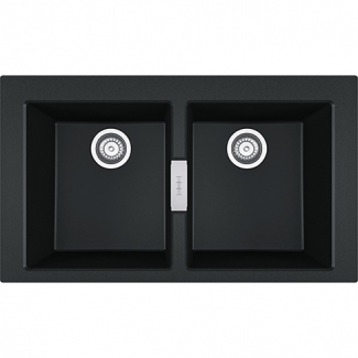 FRANKE FREGADERO SIRIUS 2.0 S2D 620 &ndash; 2 CUBETAS &ndash; TETONITE &ndash; SIN ESCURRIDOR 