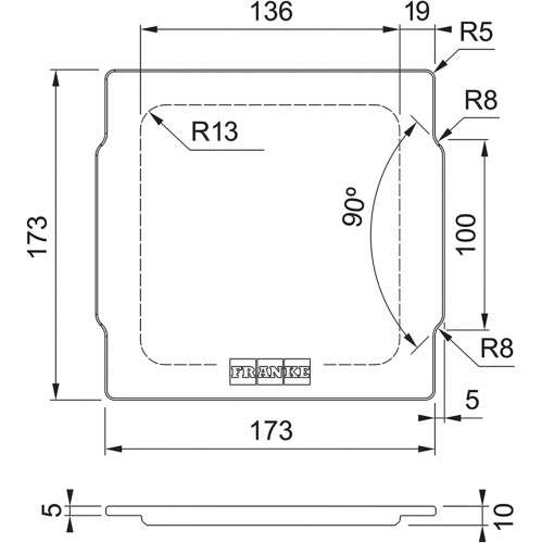 FRANKE CONJUNTO ALL-IN ACCESORIOS SET 2 112.0655.482