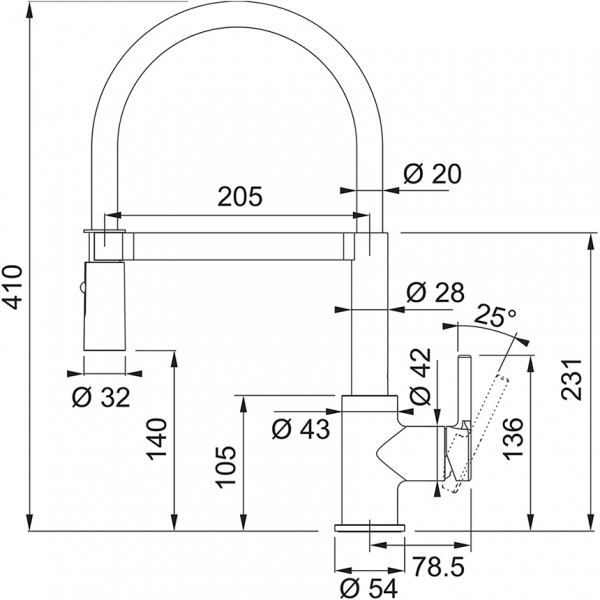 Grifo abatible franke deals