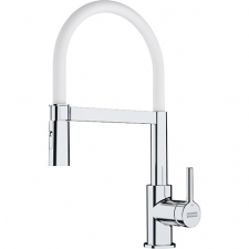 FRANKE GRIFO DE COCINA LINA PULL OUT SPRAY CROMADO â BLANCO  EXTENSIBLE    NOVEDAD 115.0626.088