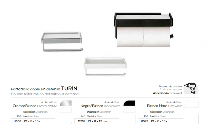 POTARROLLO DOBLE MODELO TURIN SIN DEFENSA BELTRAN