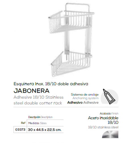 Jabonera de rincón con diseño moderno

Jaboneras originales

jabonera ducha

jabonera ducha negra

estante ducha negro sin taladro