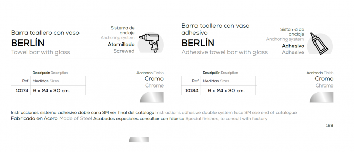 TOALLEROS CON VASO DE BELTRAN 10174  O 10184