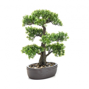 DECOPLANTA  PLANTA ARTIFICIAL CON JARDINERA BONSÃI FICUS 