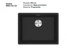 FRANKE FREGADERO MODELO MARIS MRG 110-52 FRAGRANITE  NUEVO 
