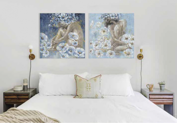 SET CON 2 CUADROS DE CHICAS  HISPANOHOGAR 72441