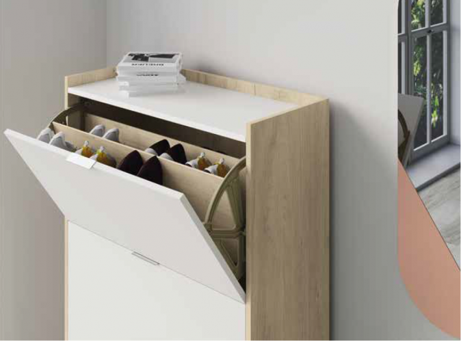 zapatero para 18 pares

zapatero con puertas abatibles

zapatero de melamina

zapatero estilo nórdico

zapatero elegante para dormitorio