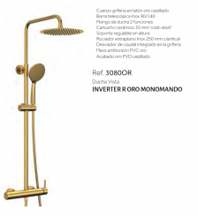 Grifo de ducha y baÃ±era Inverter R Gme 3080OR
