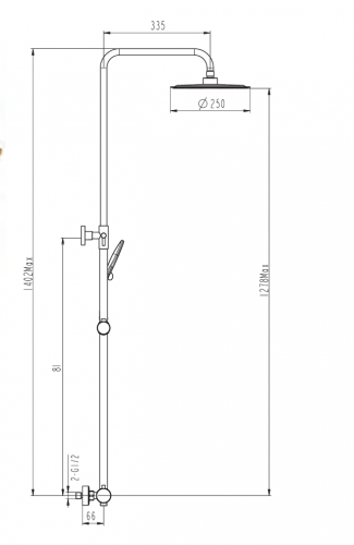 Grifo de ducha y bañera Inverter R Gme