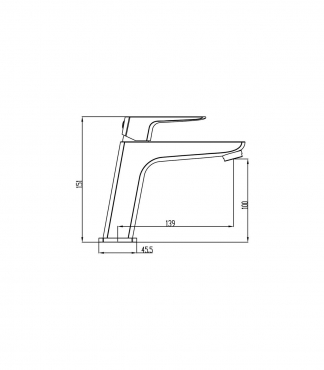  GRIFO MONOMANDO DE LAVABO MODELO MARRIOT BLANCO 3150BL GME 