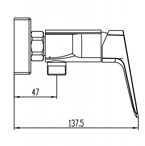 GRIFO MONOMANDO DE DUCHA MODELO MARRIOT  GME 3153