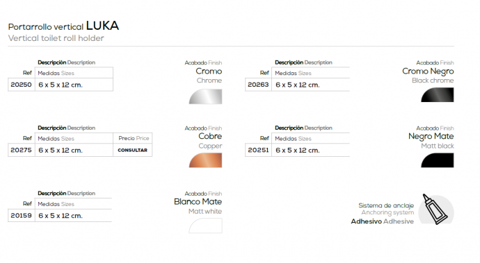 PORTARROLLO VERTICAL  LUKA BELTRAN 20250