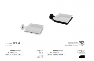 JABONERA DE BA&Ntilde;O BELTRAN RIMINI 20332 | ELGANTE Y FUCIONAL