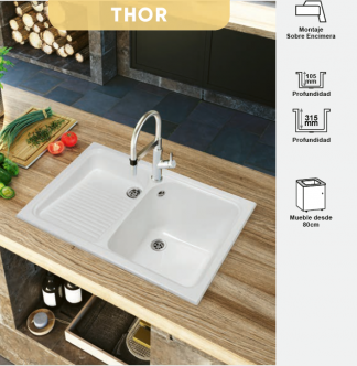 Pila/Lavadero Thor SYAN &ndash; Resina Stone de Alta Calidad