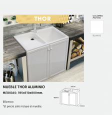 MUEBLE DE ALUMINIO COLOR BLANCO SYAN ENVÃO GRATIS A LA PENISULA