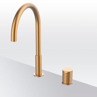 GRIFO DE COCINA FIJO SERIE AURA 75 355 255 GRB 