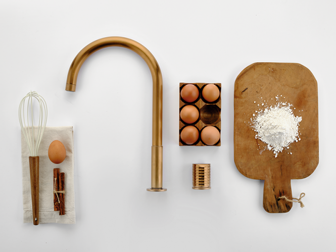 GRIFO DE COCINA FIJO SERIE AURA 75 355 255 GRB 